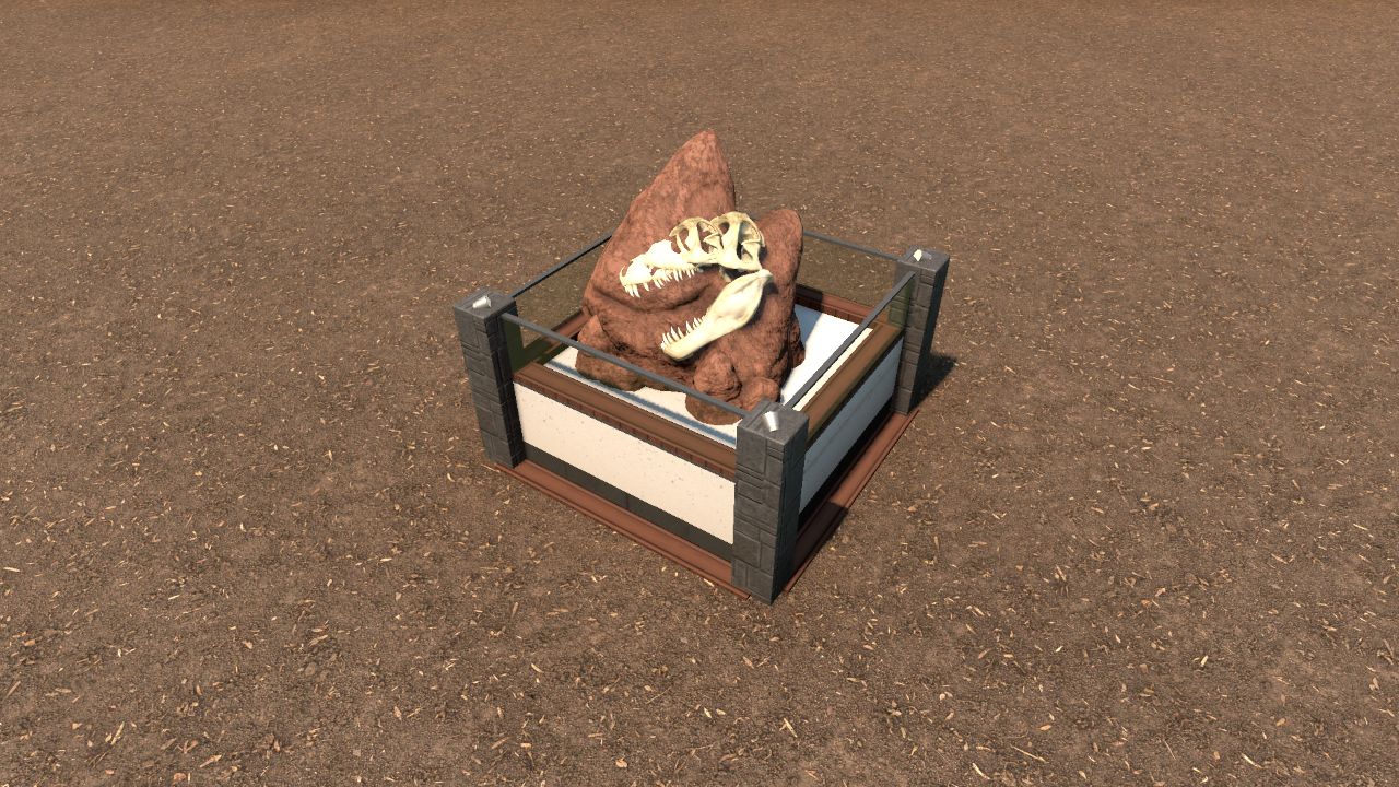 Dimetrodon skull display