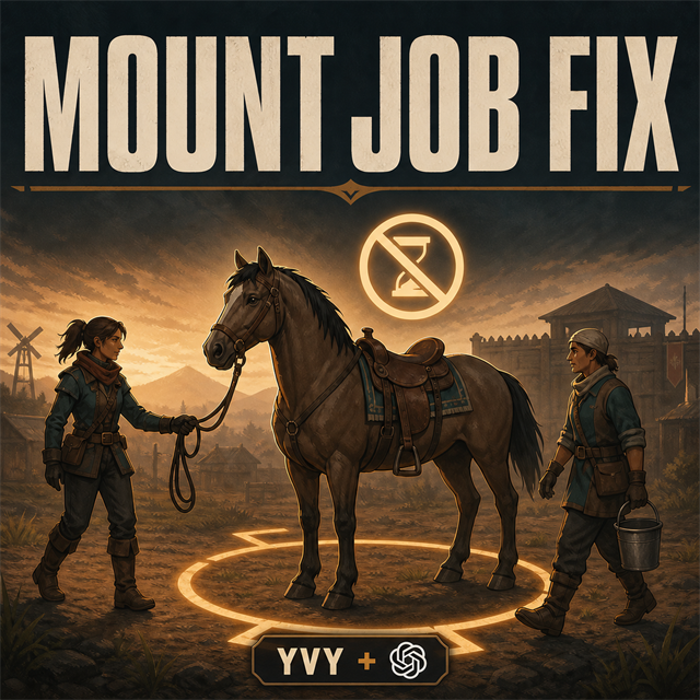 Giddy-Up - Mount & Animal Work Fixes