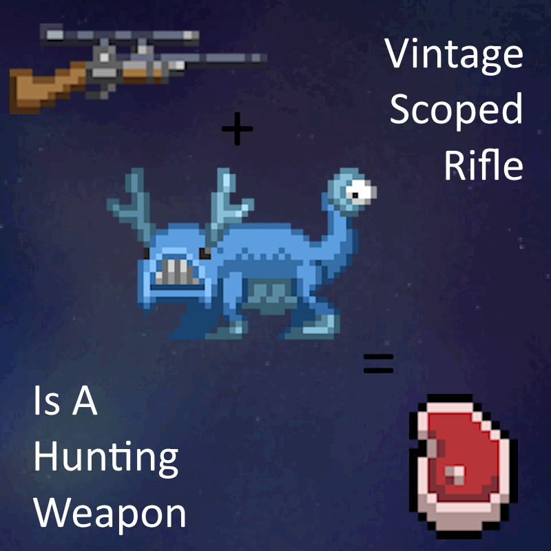 Vintage Scoped Rifle is a Hunting Weapon