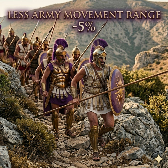Less Army Movement Range -5% | [Universal Compatibility]