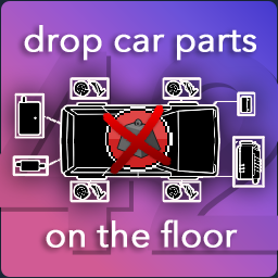 Drop Car Parts on the Floor – Project Zomboid Mod