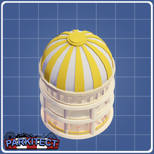 Circular Stone Towner with Gold Detail