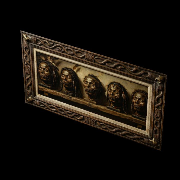 Painting, Shrunken Heads