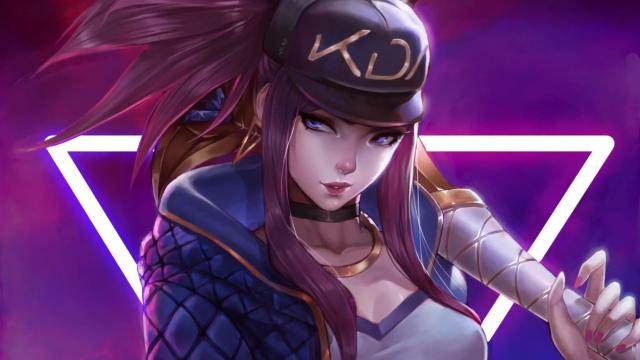R-18 Akali k/da (League of Legends) animated Glow Adrenaline
