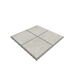 10in Concrete Paver Paving Surface - 50cm x 50cm - End