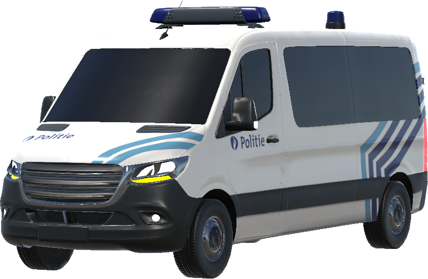 Belgian Police Squad Car Local