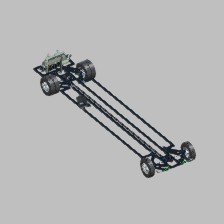AWD Rear Engine Bus Chassis