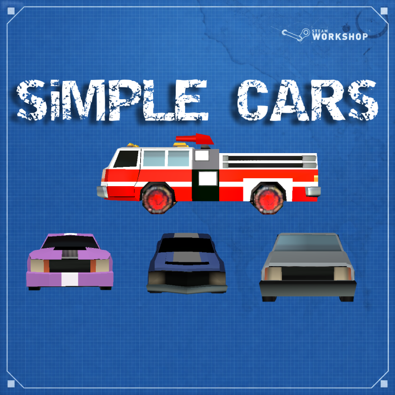 Simple Cars[Low Poly] preview