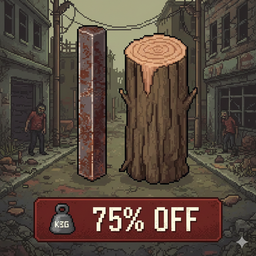 Wood & Metal 25% Weight – Project Zomboid Mod
