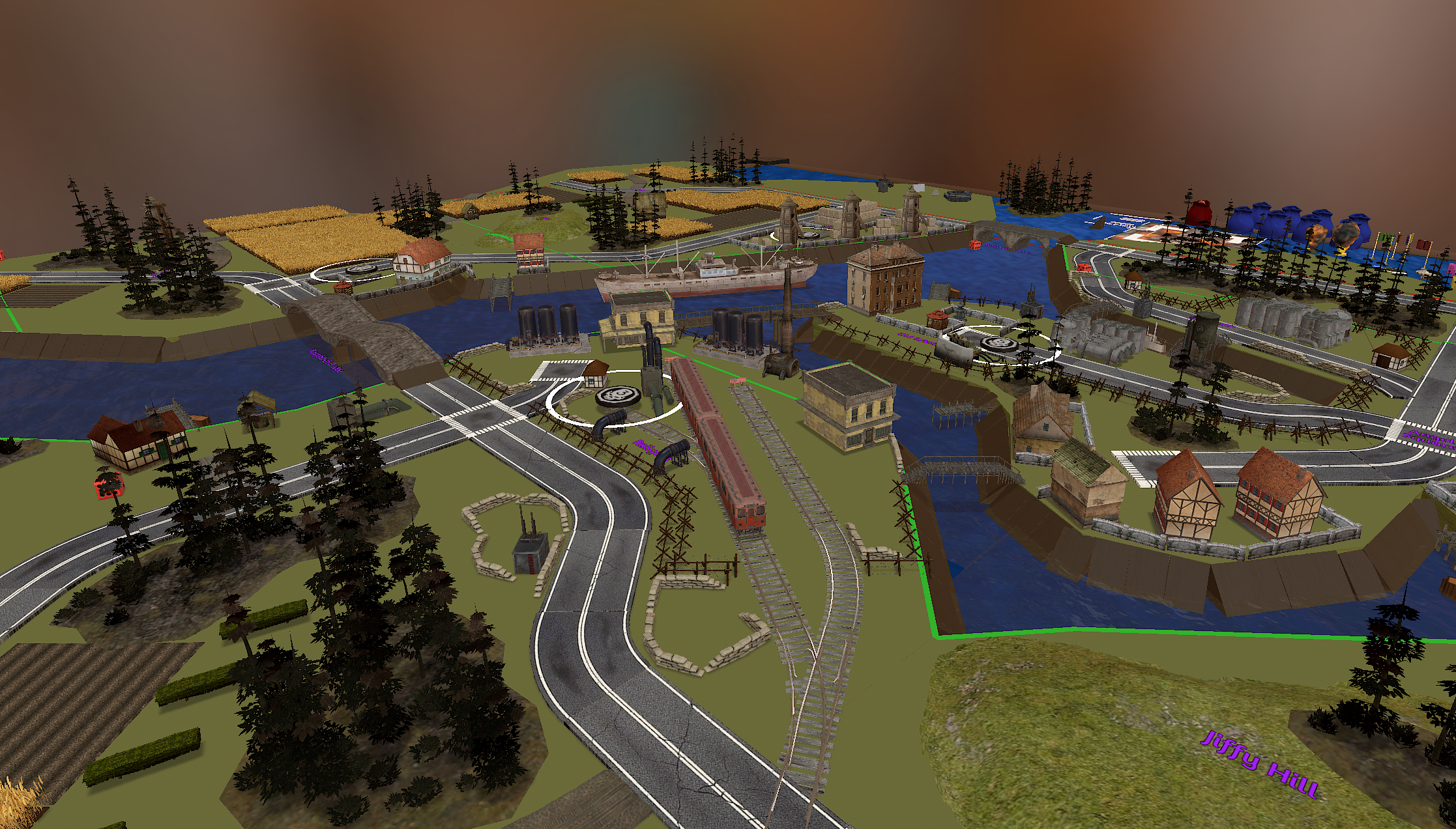 Flame of War Mission Table - Crossfire Canal