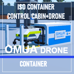 OMUA Drone ISO Container Control Centre w/ Drone preview
