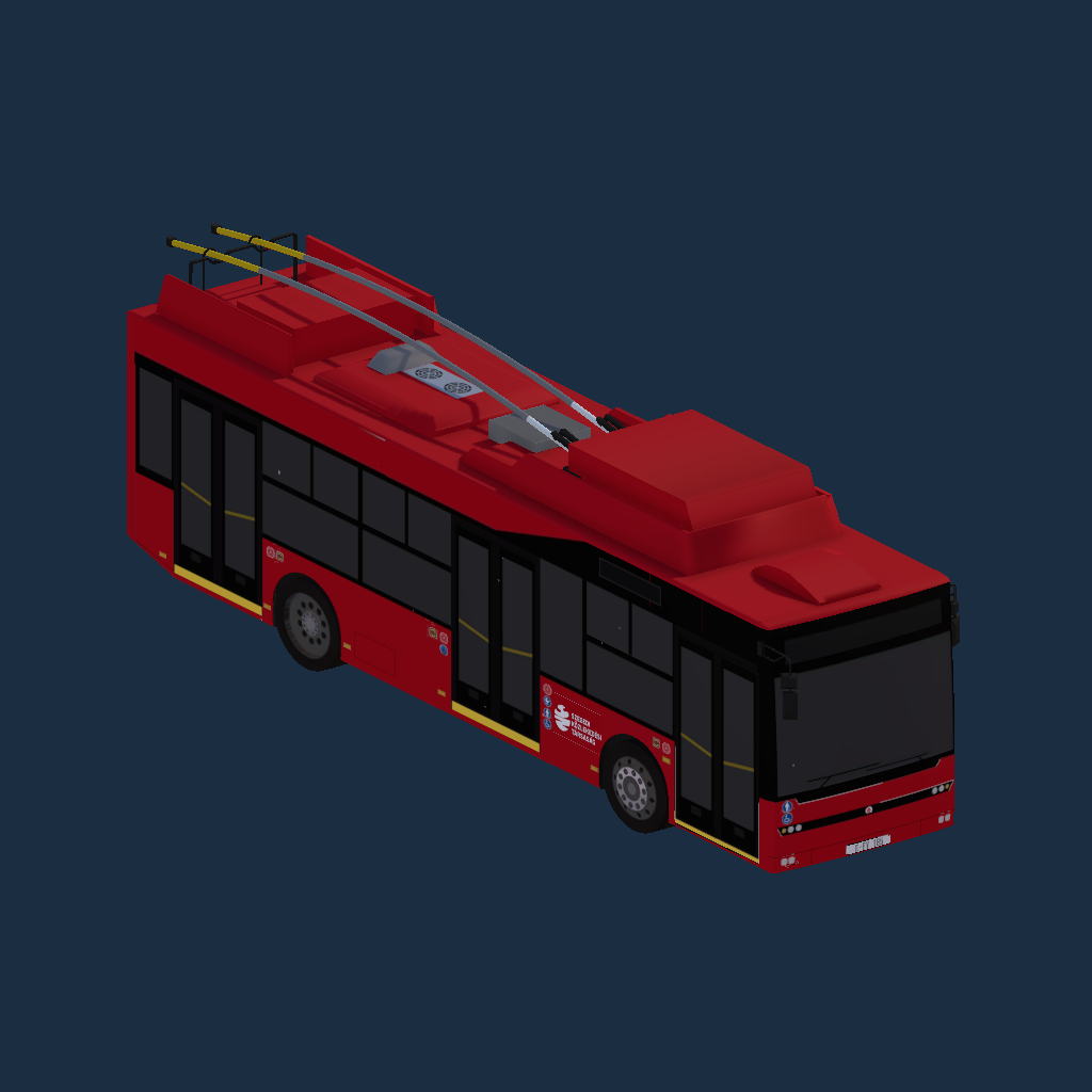 Ursus Bogdan T701.16 SZKT Logó Piros(Red)