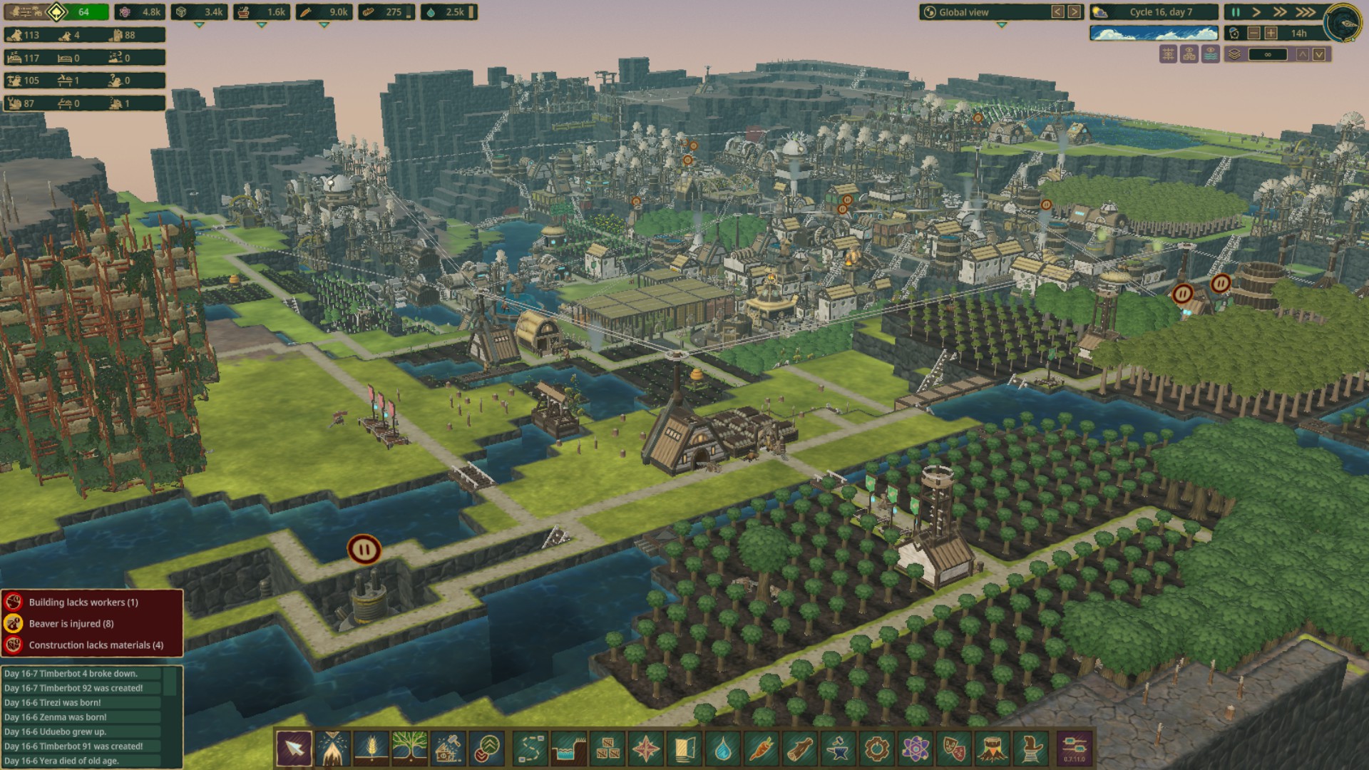 Timberborn — игровой процесс