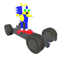Sonic the Hedgehog With Skateboard