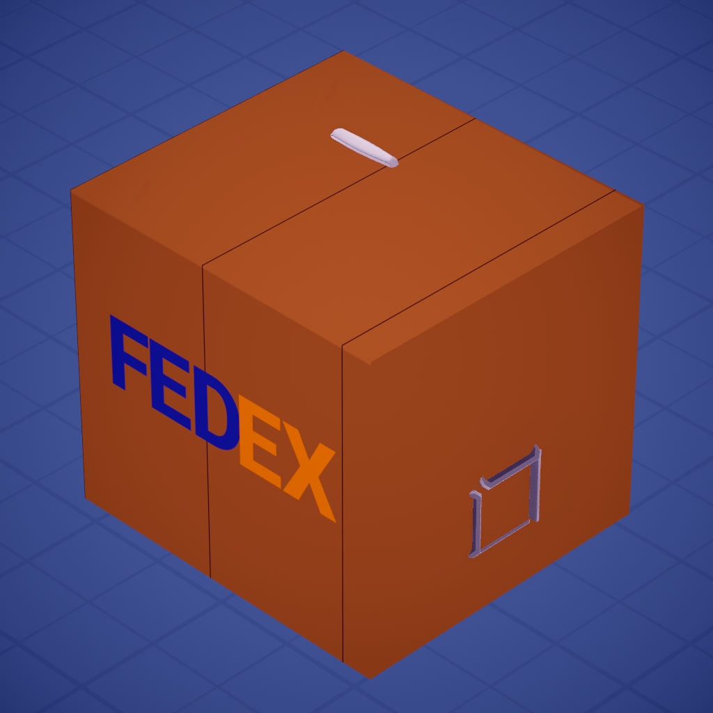 caja con ruedas FedEx