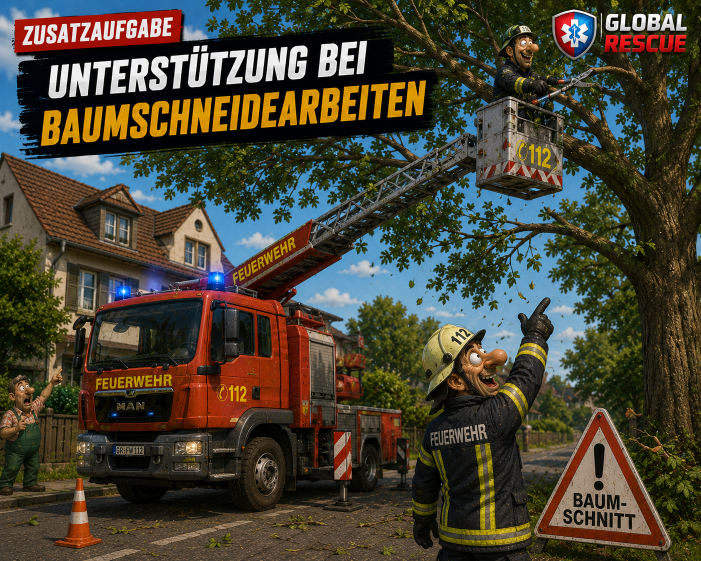 Unterstützung bei Baumsägearbeiten