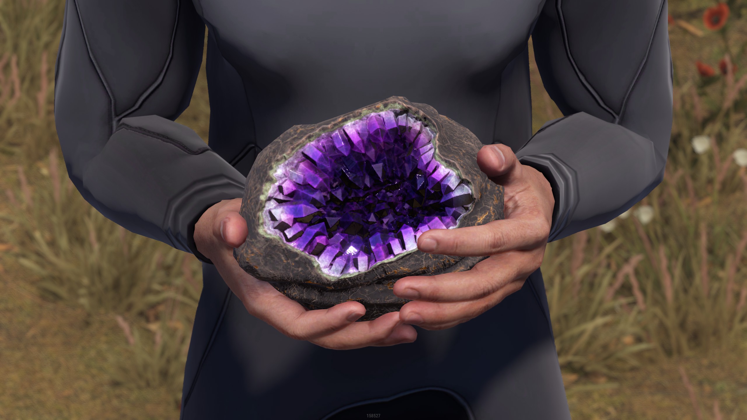 Amethyst Geode Rock thumbnail 5