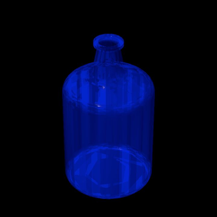 Empty glass jar 3 uncorked