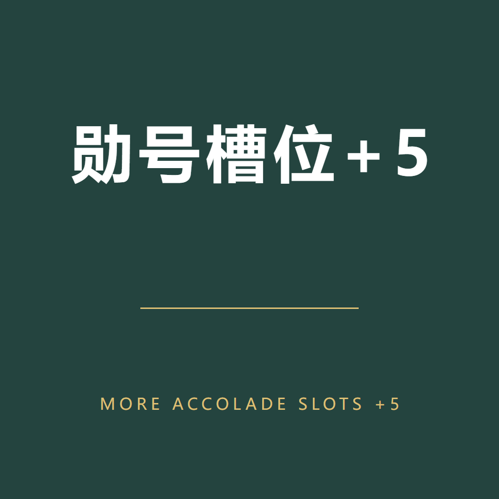 勋号槽位+5 More Accolade Slots (+5)