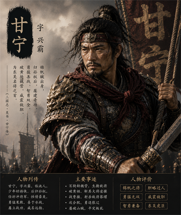 三国演义·锦帆骁将甘宁