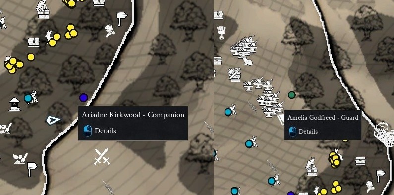 Companion and Guard Map Color