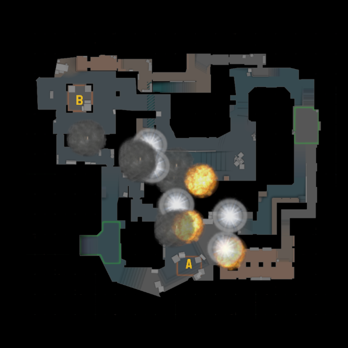 Easy Mirage Utility 最简单实用的荒漠迷城道具 – Counter-Strike 2 Mod