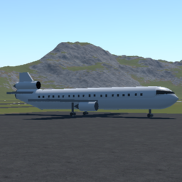 Prop / Background Civilian Passenger Airliner Trijet Edition preview