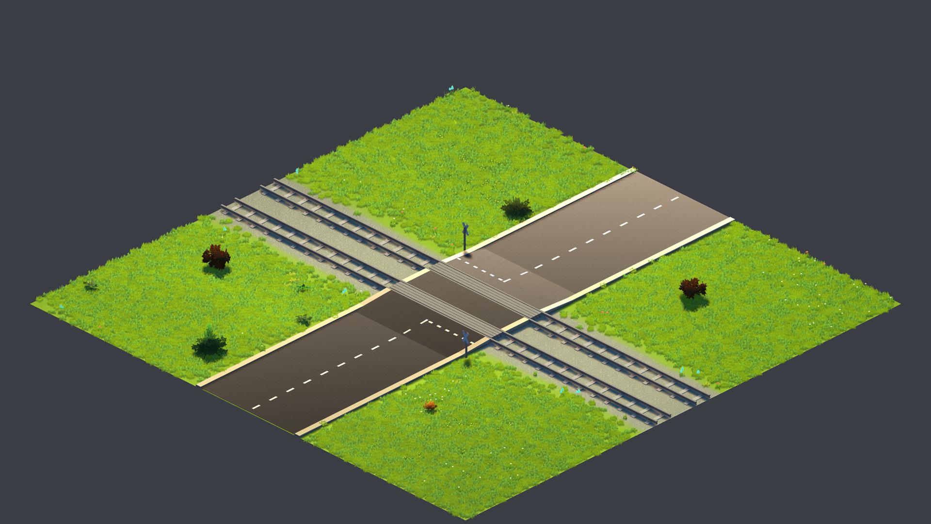 Straight Grassy Road Crossing.tile
