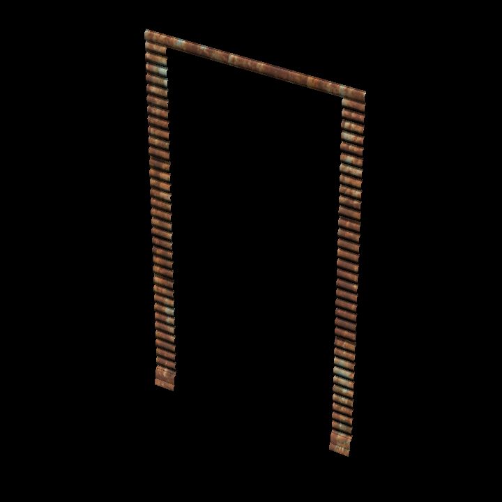 Corrugated wall door rusty #6
