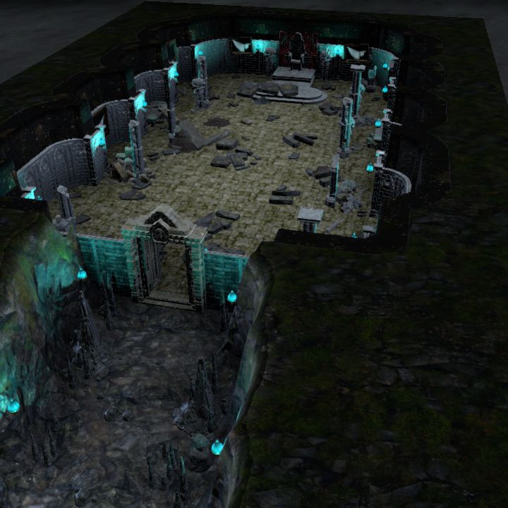 Throne room in caves