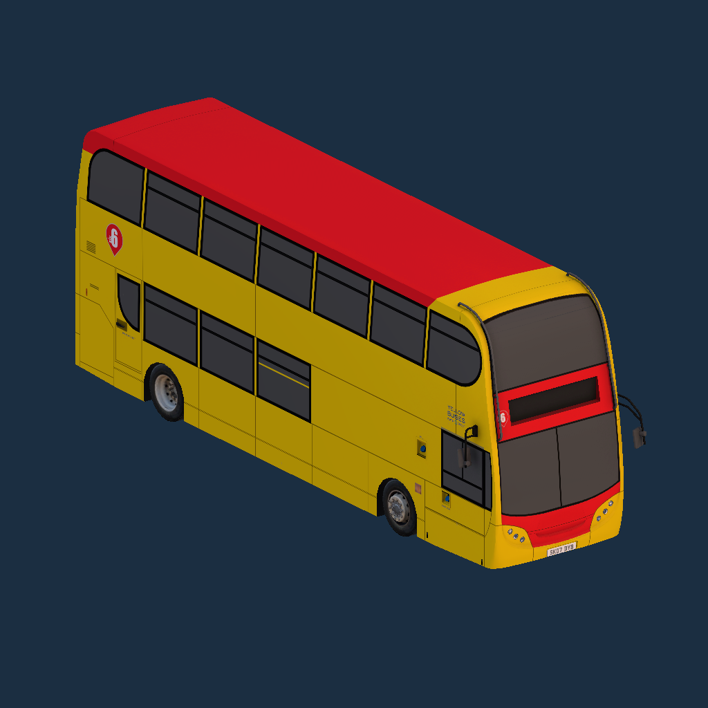 Alexander Dennis Enviro 400 Classic Yellow Buses RATP Group Route 6 Branding