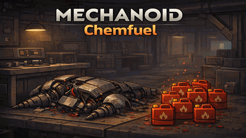 Mechanoid Chemfuel mod preview for RimWorld