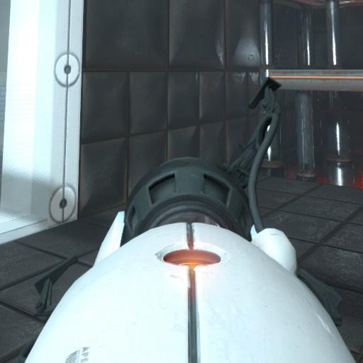 Quake Style Centered PBR Portal 1 Portalgun