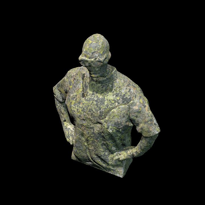 Statue figure 2 - mossy