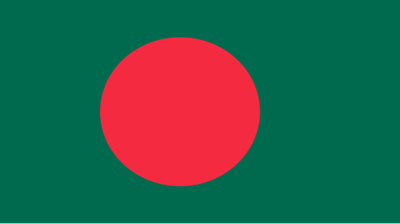 The flag of Bangladesh