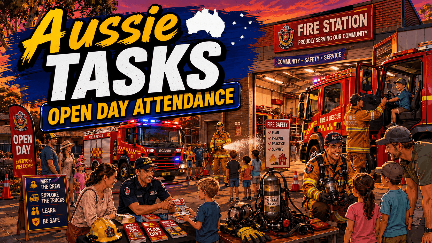 Aussie Callouts - Firestation Open Day
