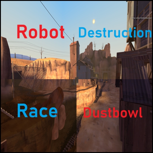 Robot Destruction Race Dustbowl – Team Fortress 2 Mod