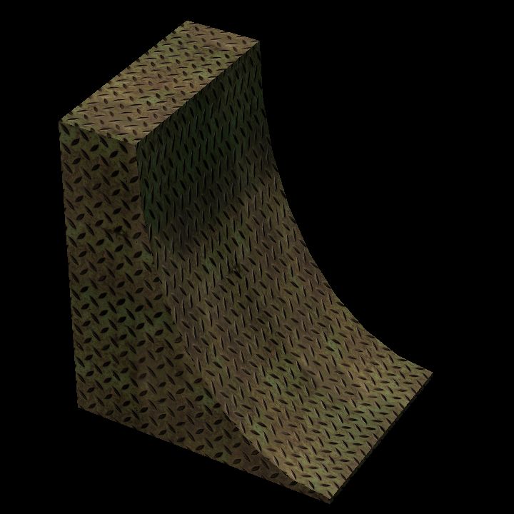 Skate ramp tall metal