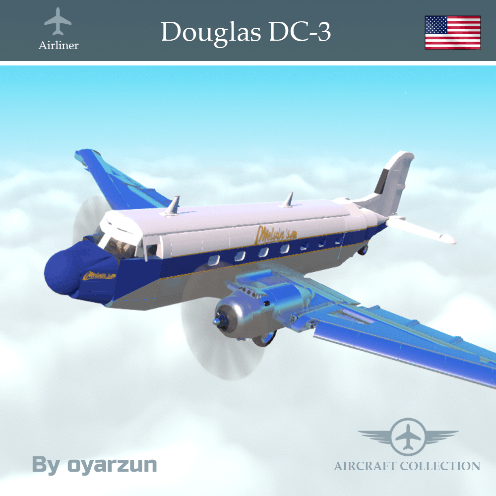 Douglas DC-3 Airliner #HISTORICAL2026