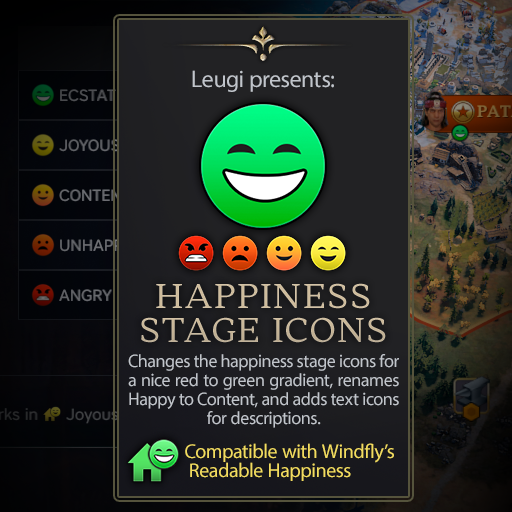 Leugi's Happiness Stage Icons