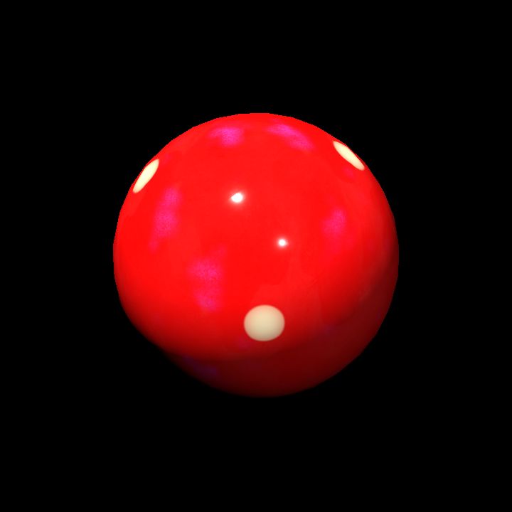 Bumper Pool White Spot Ball