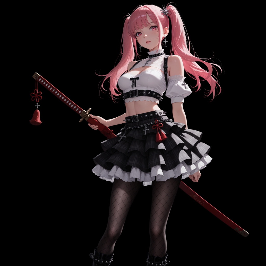 Girl | Dark Background | Dark & Colored Versions | 4K