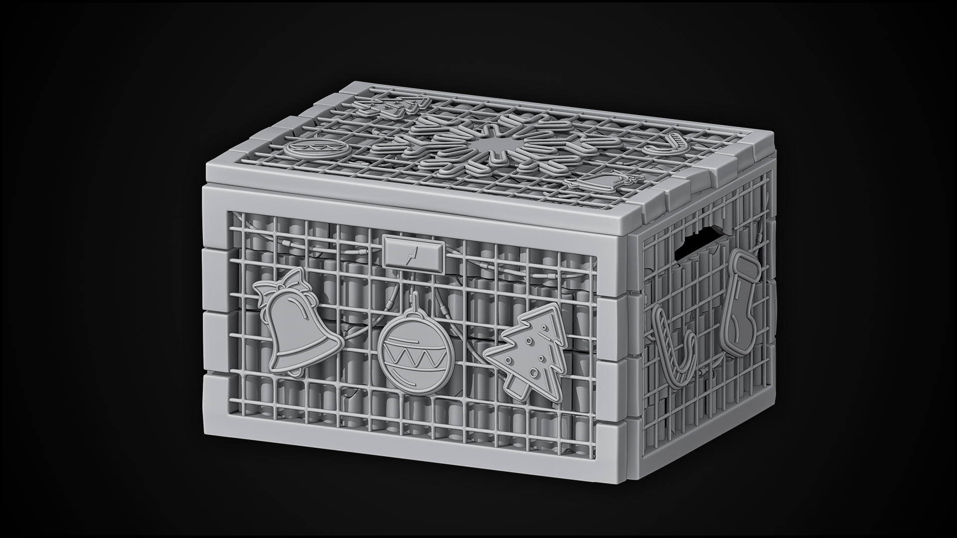 Neon Snowflake Small Box