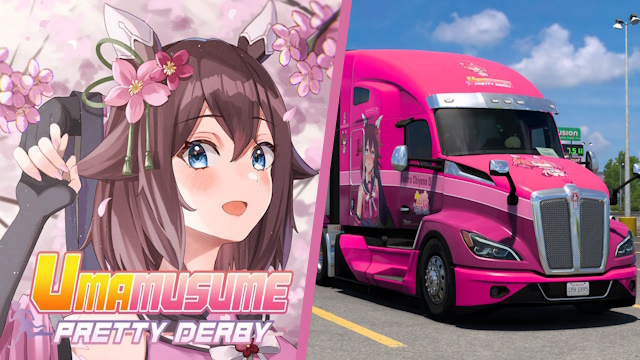 Kenworth T680 2022 Sakura Chiyono O - Uma Musume: Pretty Derby [Combo Skin]