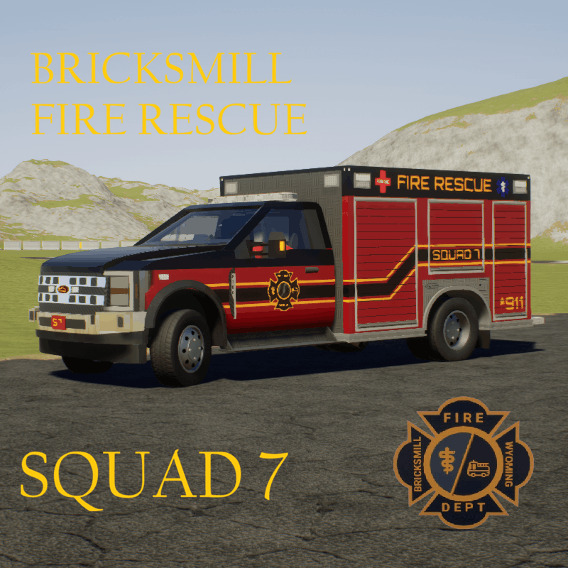 BMFD 2024 Ford F-250 SuperDuty | Bricksmill Fire Department | Squad 7 |