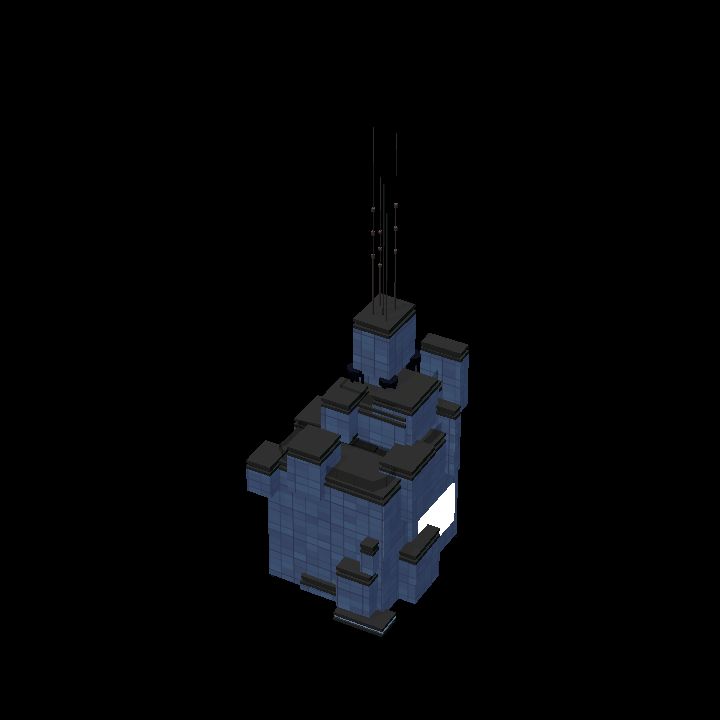 Low Poly Scifi Towers D 5 