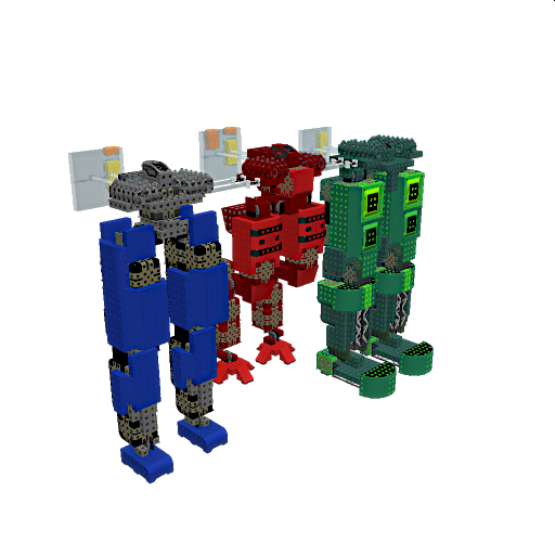 3 Titan leg templates with walking
