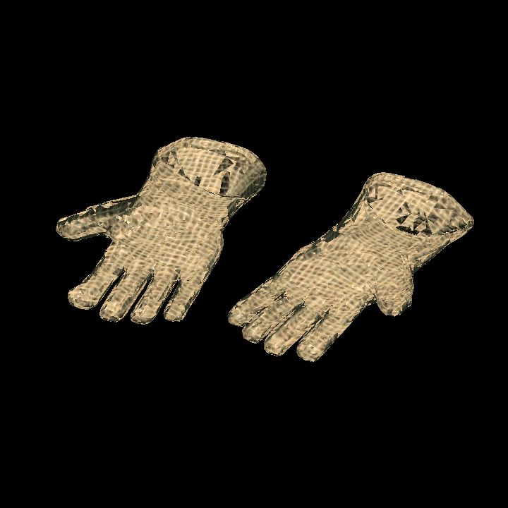 Hessian gloves - lying pair up