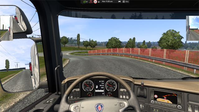Adviser Top Bar MINI - ETS2 HUD