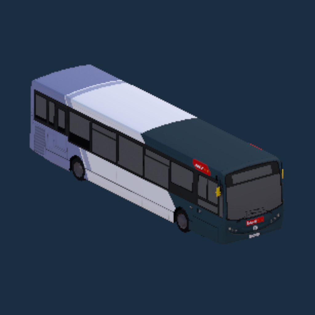 ADL Enviro200 10.9m First Eastern Counties Charcoal Front Urban Ipswich Reds Transfer Branded
